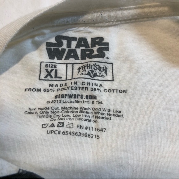 Star Wars Fifth Sun T-Shirt Rare XL 2013 Band Darth Vader all over print - Picture 5 of 9